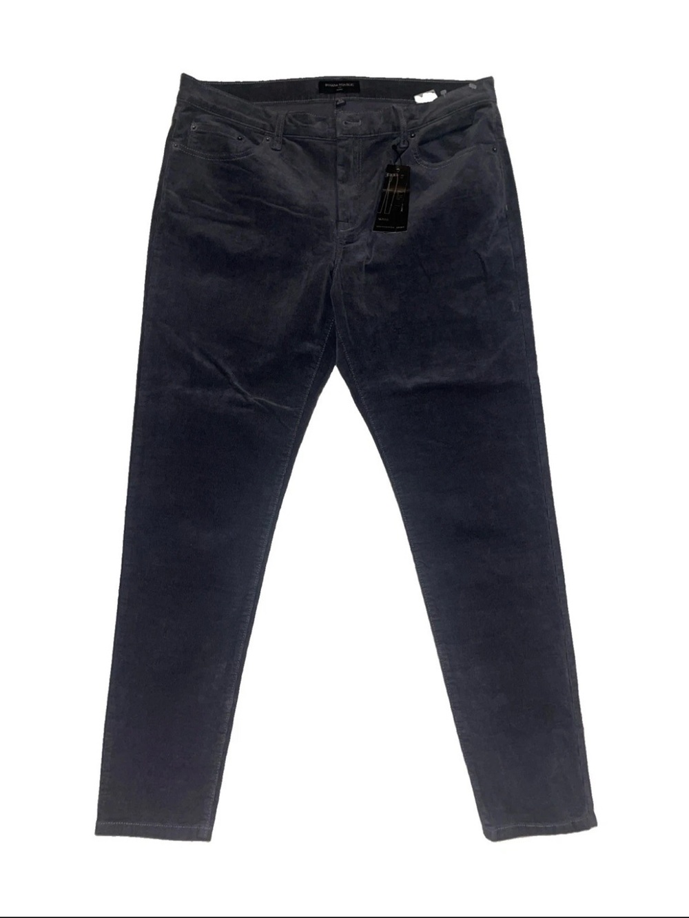 Banana Republic Womens 14 waist 32 cord skinny fade pants black cast iron color